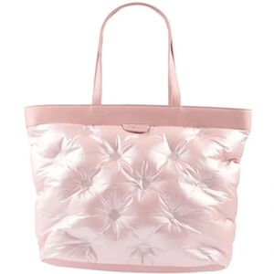 POMIKAKI Italy Light Pink Quilted Shoulder Large bag woman NWT shopper purse
